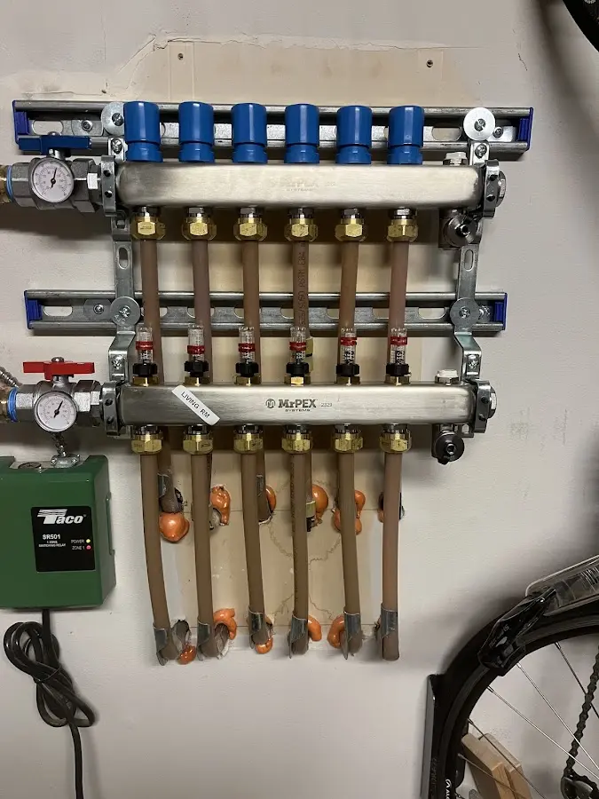 Plumber performing Gas Leak Detection at a residential property in Fairhope